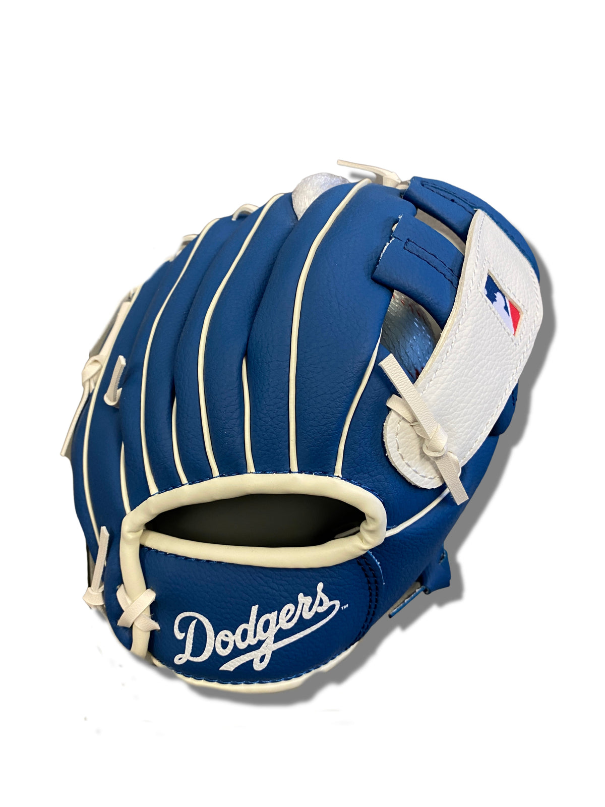 Franklin La Dodgers MLB Team Gloves And Ball Set-Royal Blue/White product image 2, provided for visual reference and product