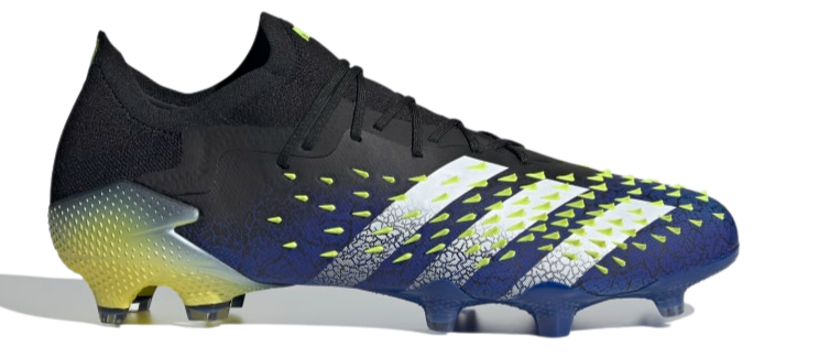 Adidas Predator Freak . 1 Low FG - Core Black/Cloud White/ Solar Yellow product image 1, provided for visual reference and