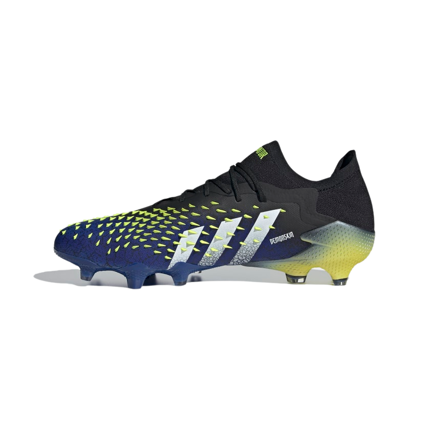 Adidas Predator Freak . 1 Low FG - Core Black/Cloud White/ Solar Yellow product image 2, provided for visual reference and