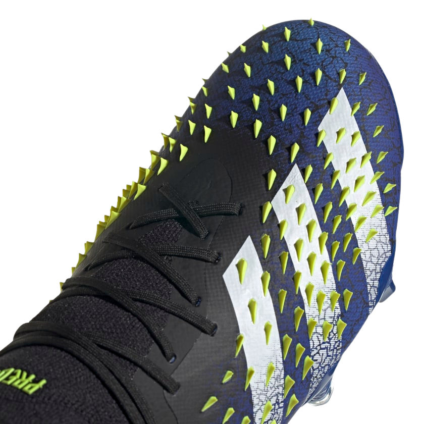 Adidas Predator Freak . 1 Low FG - Core Black/Cloud White/ Solar Yellow product image 3, provided for visual reference and