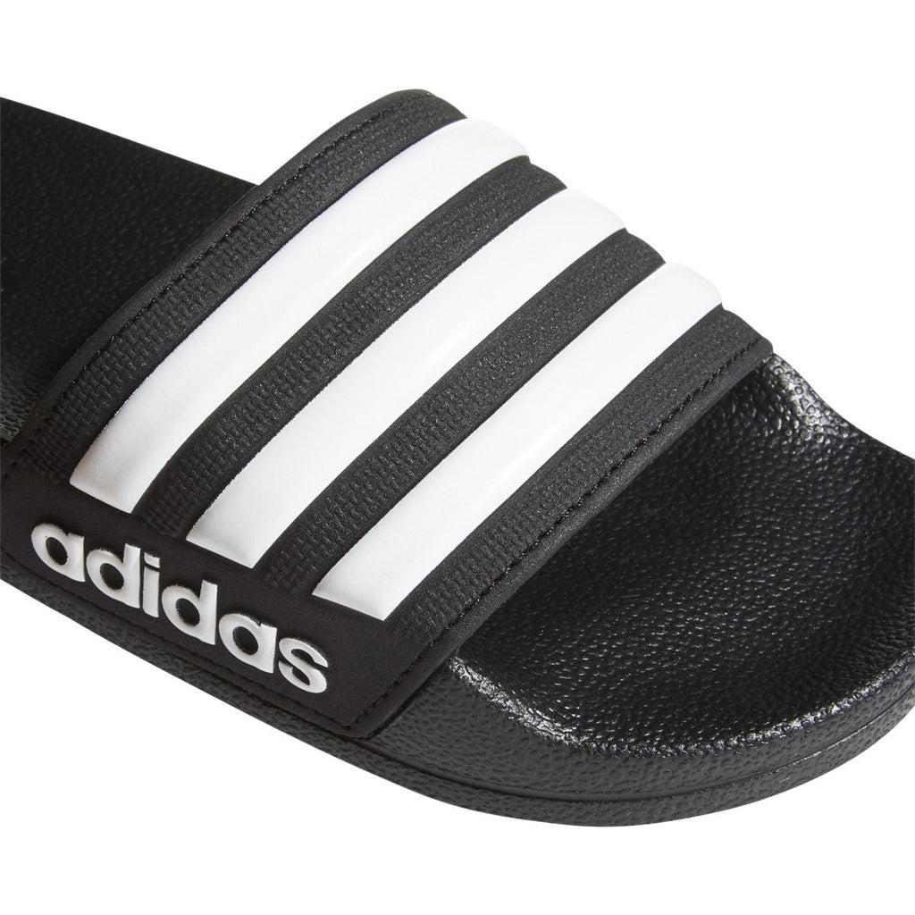 Adidas Jr Adilette Shower Slides-Black/White product image 4, provided for visual reference and product detail review