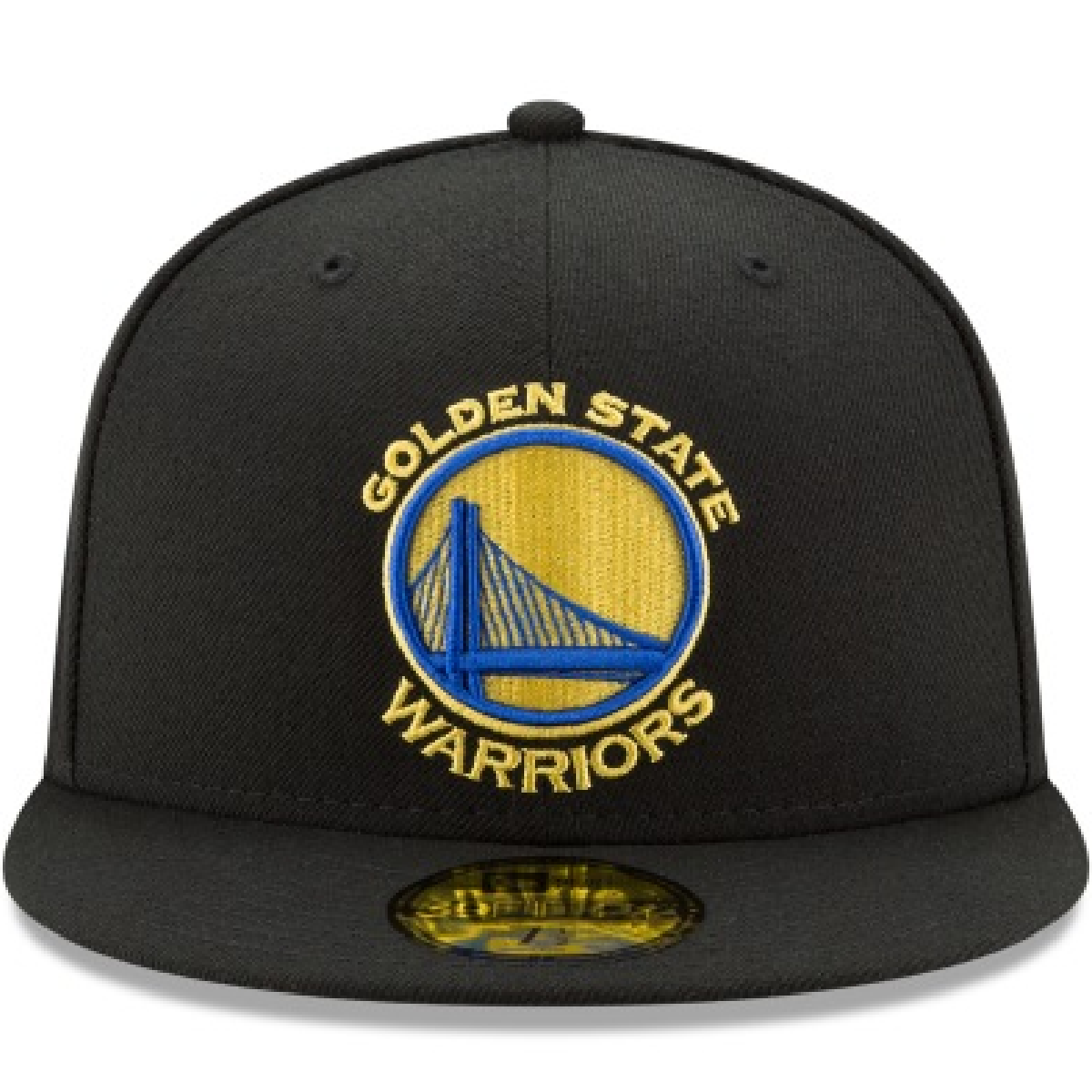 Golden State Warriors New Era Otc Fitted Hat-Black product image 2, provided for visual reference and product detail review