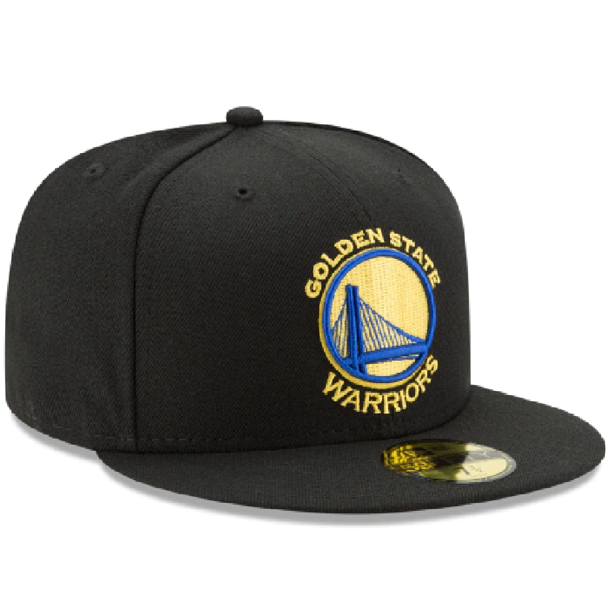 Golden State Warriors New Era Otc Fitted Hat-Black product image 3, provided for visual reference and product detail review