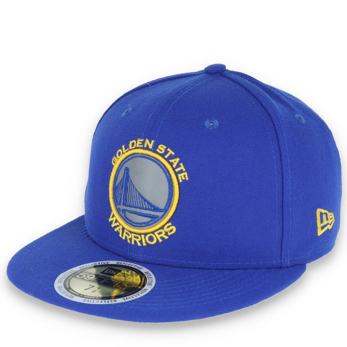 Golden State Warriors Reflective Basic 59Fifty Hat-Royal Blue product image 1, provided for visual reference and product