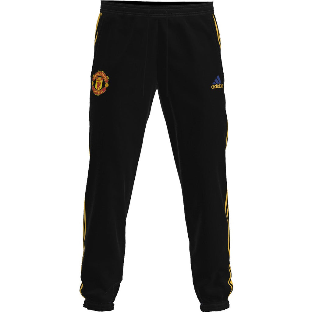 Adidas Manchester United Icon Woven Pants-Black product image 2, provided for visual reference and product detail review