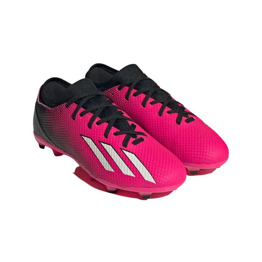 ADIDAS JR X SPEEDPORTAL .3 FG-Team Shock Pink 2 / Zero Metalic / Core Black product image 3, provided for visual reference