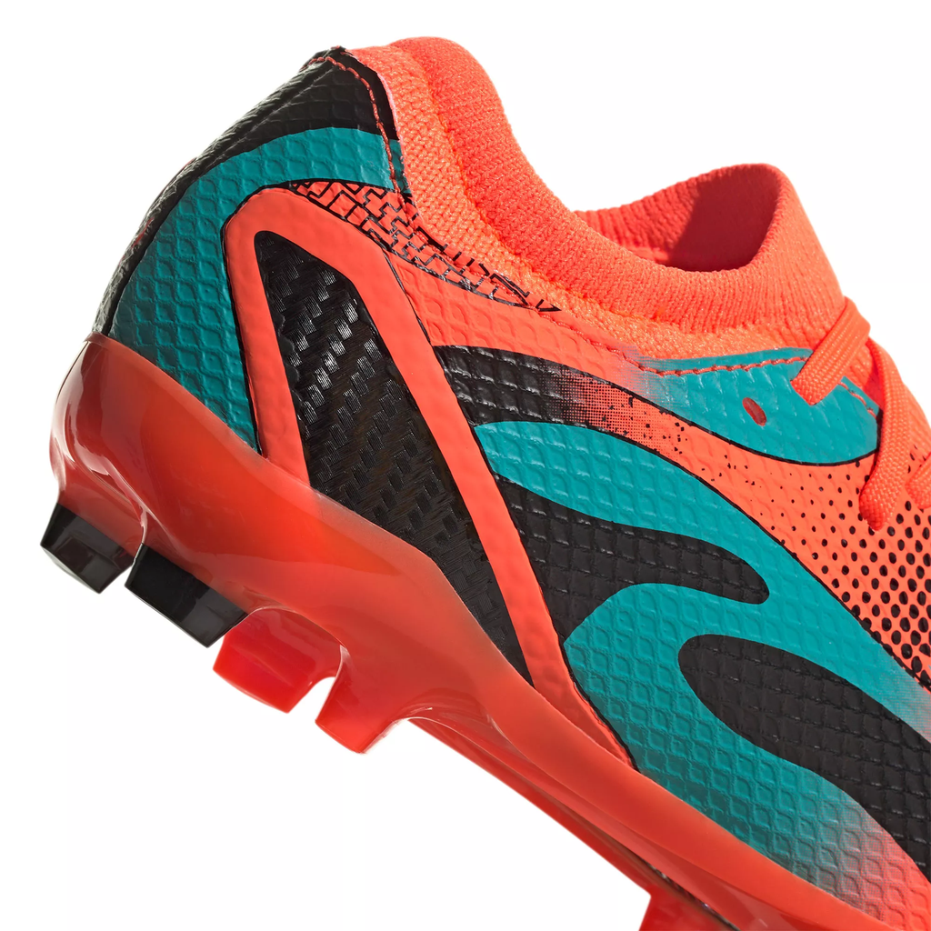 Adidas JR X Speedportal Messi.3 FG-Orange/Mint/Black product image 5, provided for visual reference and product detail review