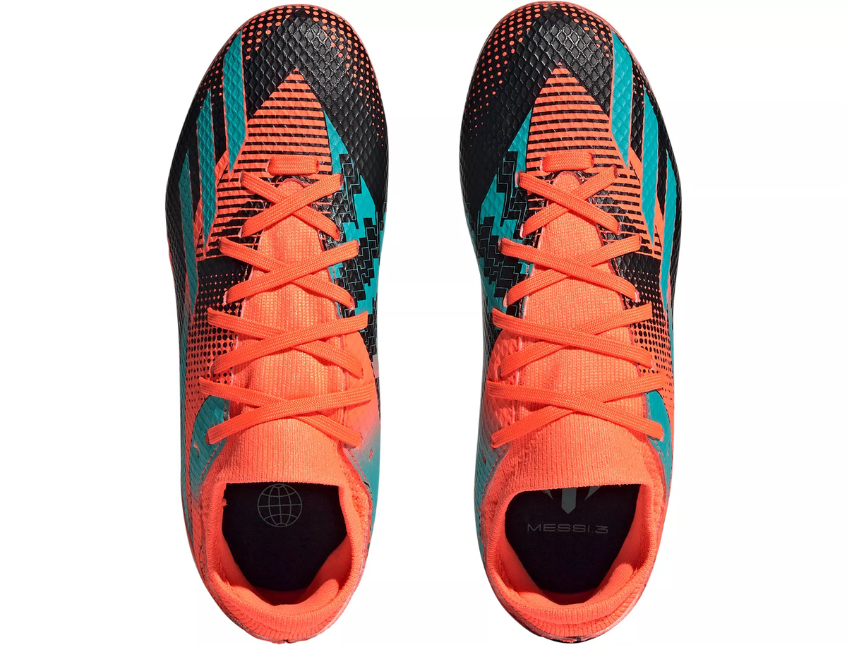 Adidas JR X Speedportal Messi.3 FG-Orange/Mint/Black product image 4, provided for visual reference and product detail review