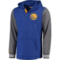 Golden State Warriors Mitchell & Ness Royal Mid-Season Long Sleeve Hoodie T-Shirt product image 1, provided for visual