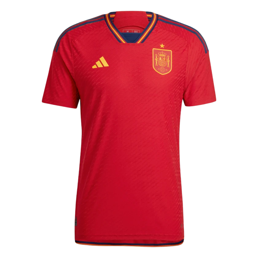 Adidas Spain Home Authentic Jersey 2022 product image 1, provided for visual reference and product detail review
