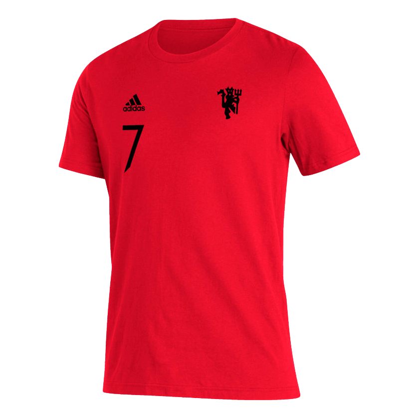 ADIDAS MANCHESTER UNITED RONALDO #7 PLAYER T-Shirt product image 1, provided for visual reference and product detail review