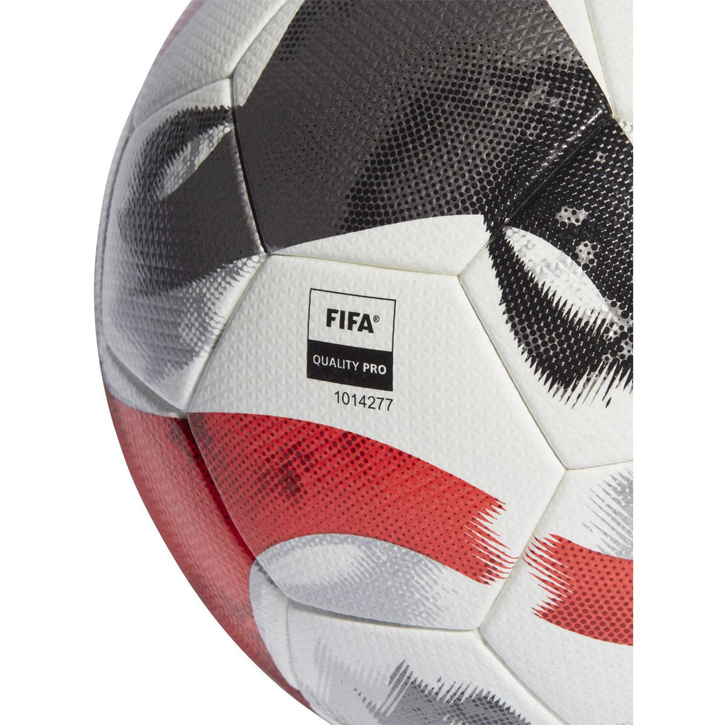 Adidas Tiro Pro Soccer Ball-White / Black / Iron Metallic / Power Red product image 2, provided for visual reference and