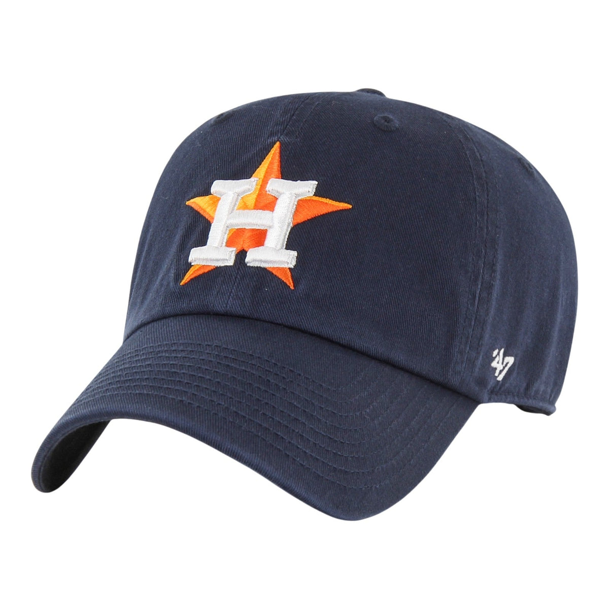 Houston Astros '47 Clean Up Navy Adjustable Hat product image 1, provided for visual reference and product detail review
