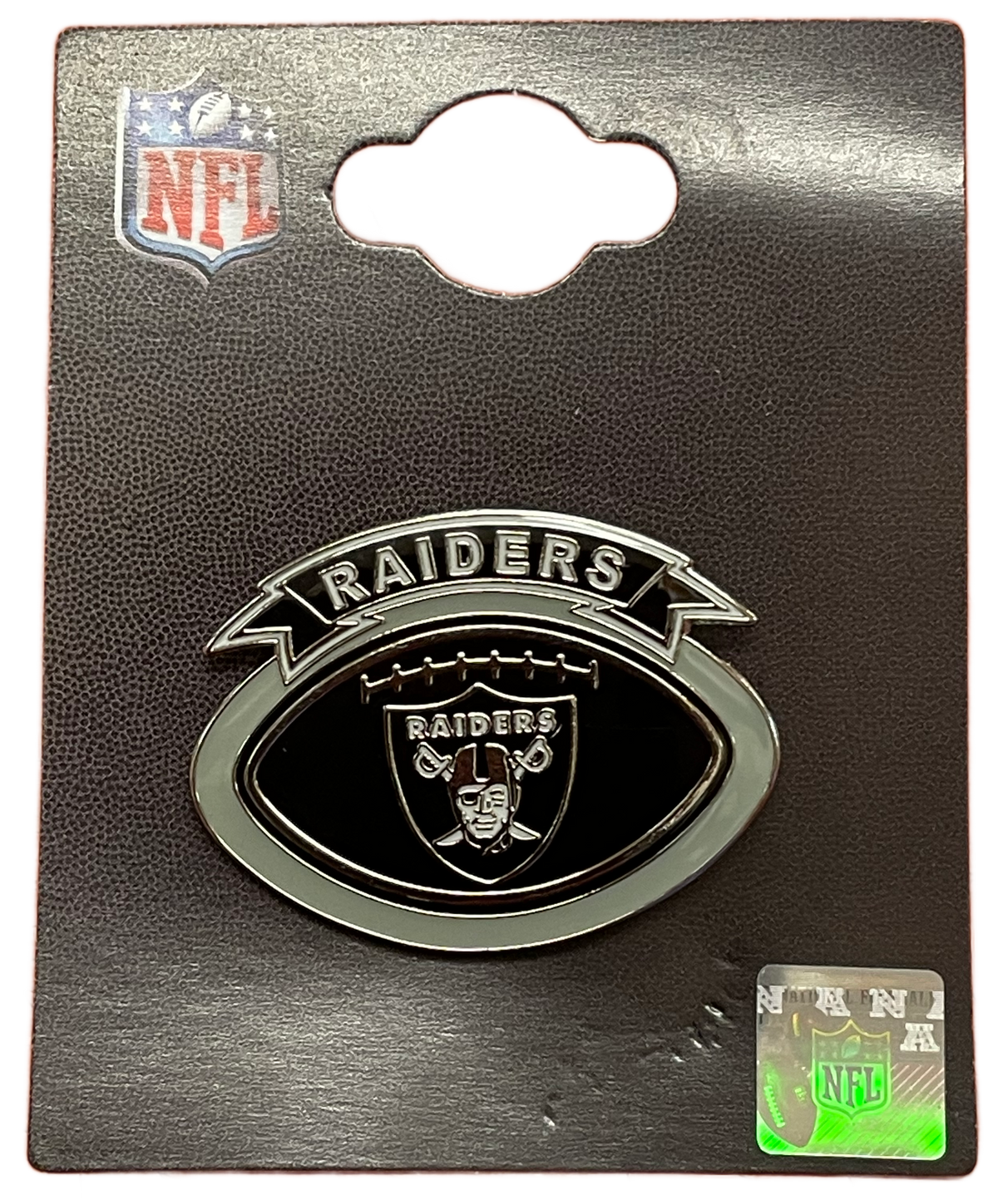 Las Vegas Raiders Helmet Pin product image 1, provided for visual reference and product detail review