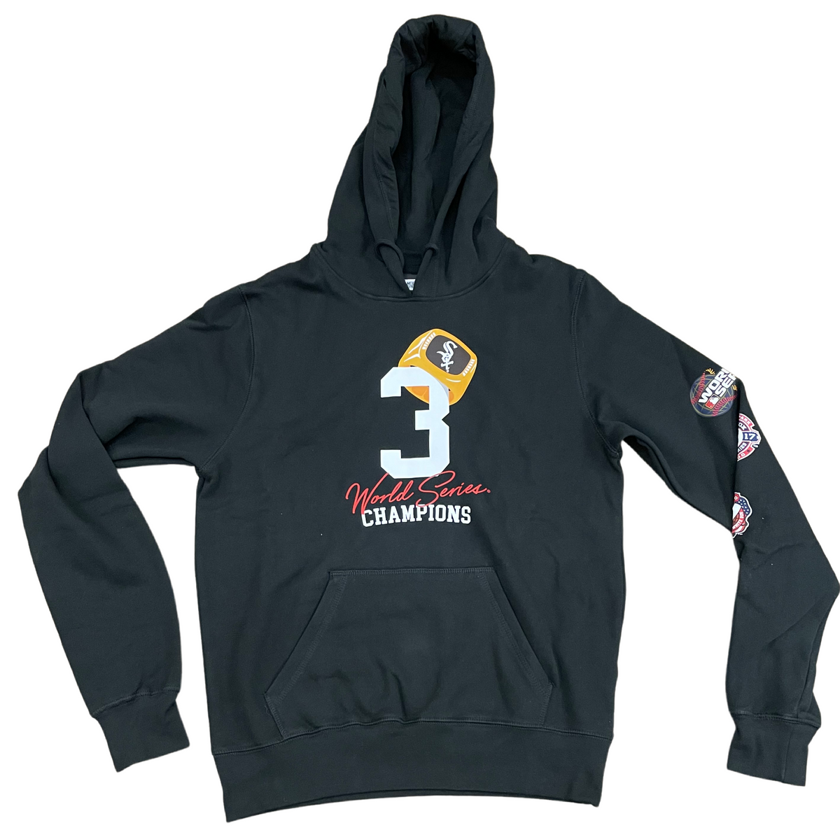 Chicago White Sox New Era Local Count The Rings Pullover Hoodie-Black for Men product image 1, provided for visual reference
