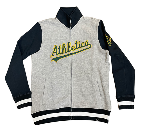 '47 Brand Oakland Athletics Iconic Track Jacket product image 1, provided for visual reference and product detail review