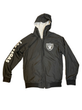GIII Las Vegas Raiders Wild Pitch Full Zip Reversible Jacket product image 1, provided for visual reference and product