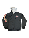 GIII San Francisco 49ers Wild Pitch Full Zip Reversible Jacket product image 1, provided for visual reference and product
