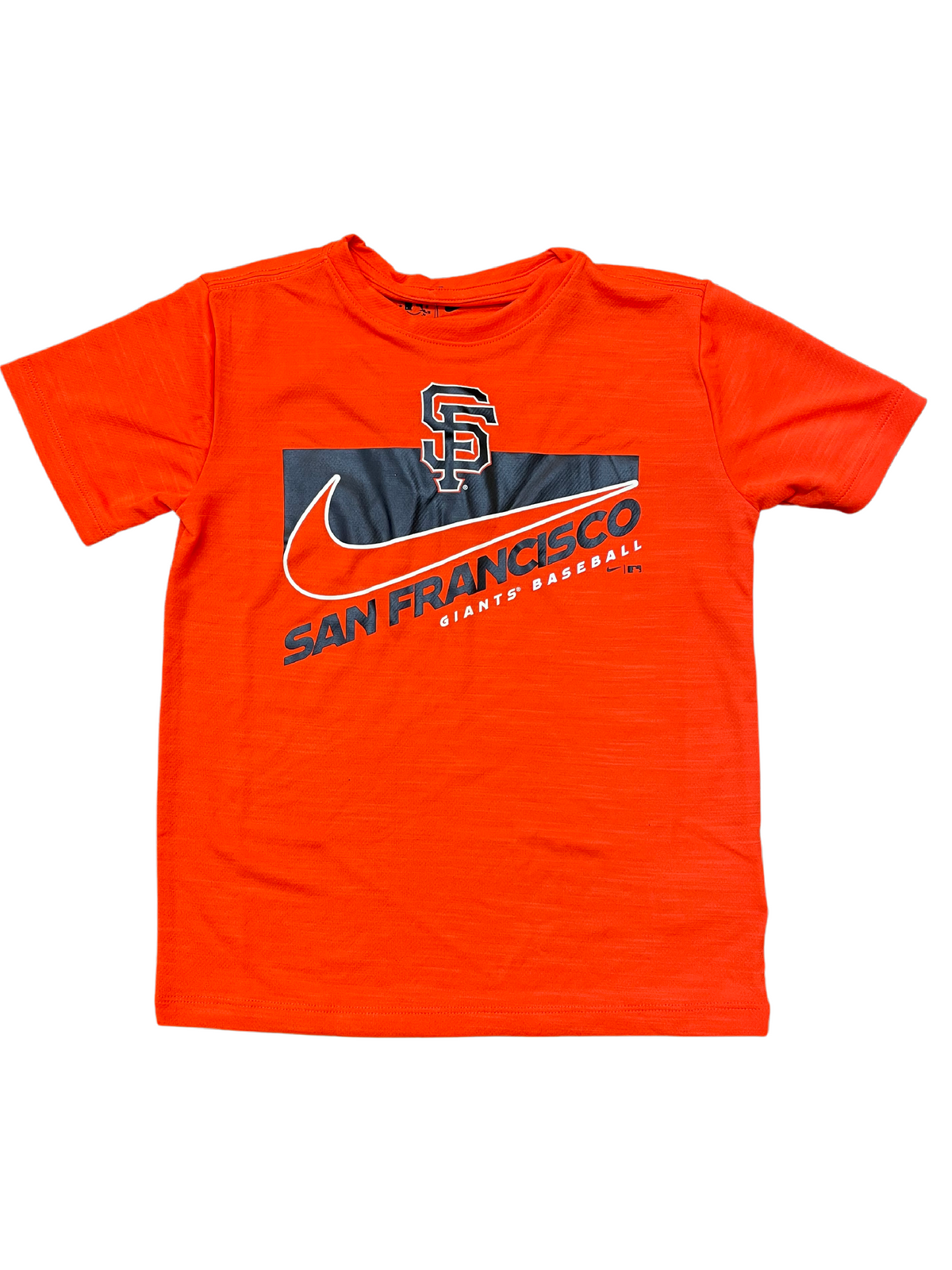 Youth San Francisco Giants Poly Swoosh Town T-Shirt - Orange product image 1, provided for visual reference and product