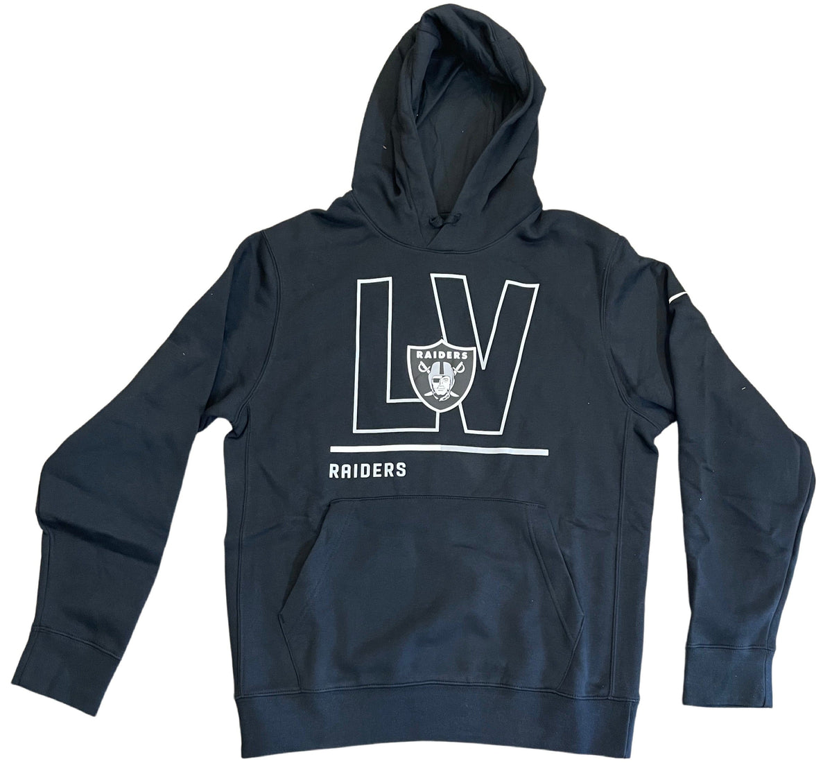 Las Vegas Raiders Nike Team City Code Pullover Hoodie - Black product image 1, provided for visual reference and product