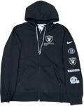 Nike Men Las Vegas Raiders NFL Field Sudadera Full-Zip Hoody - black product image 1, provided for visual reference and