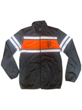 San Francisco Giants G-III Full-Zip Track Jacket - Black/Orange/White product image 1, provided for visual reference and