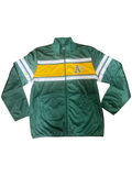 Oakland A's G-III Full-Zip Track Jacket - Green/Yellow/White product image 1, provided for visual reference and product