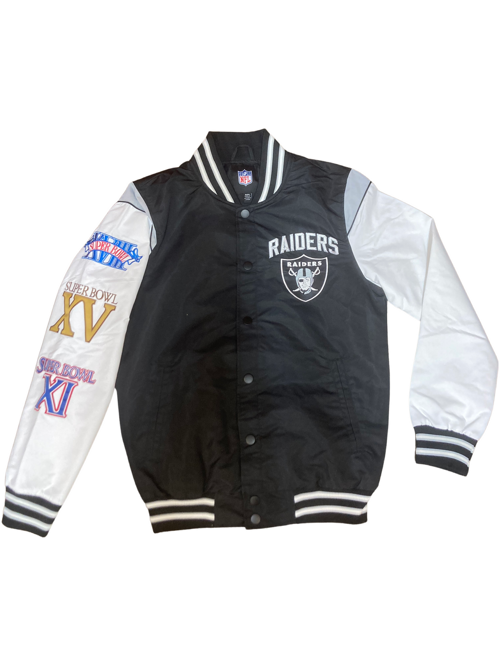 GIII Sports - Oakland Raiders Complete Game Commemorative Jacket product image 1, provided for visual reference and product