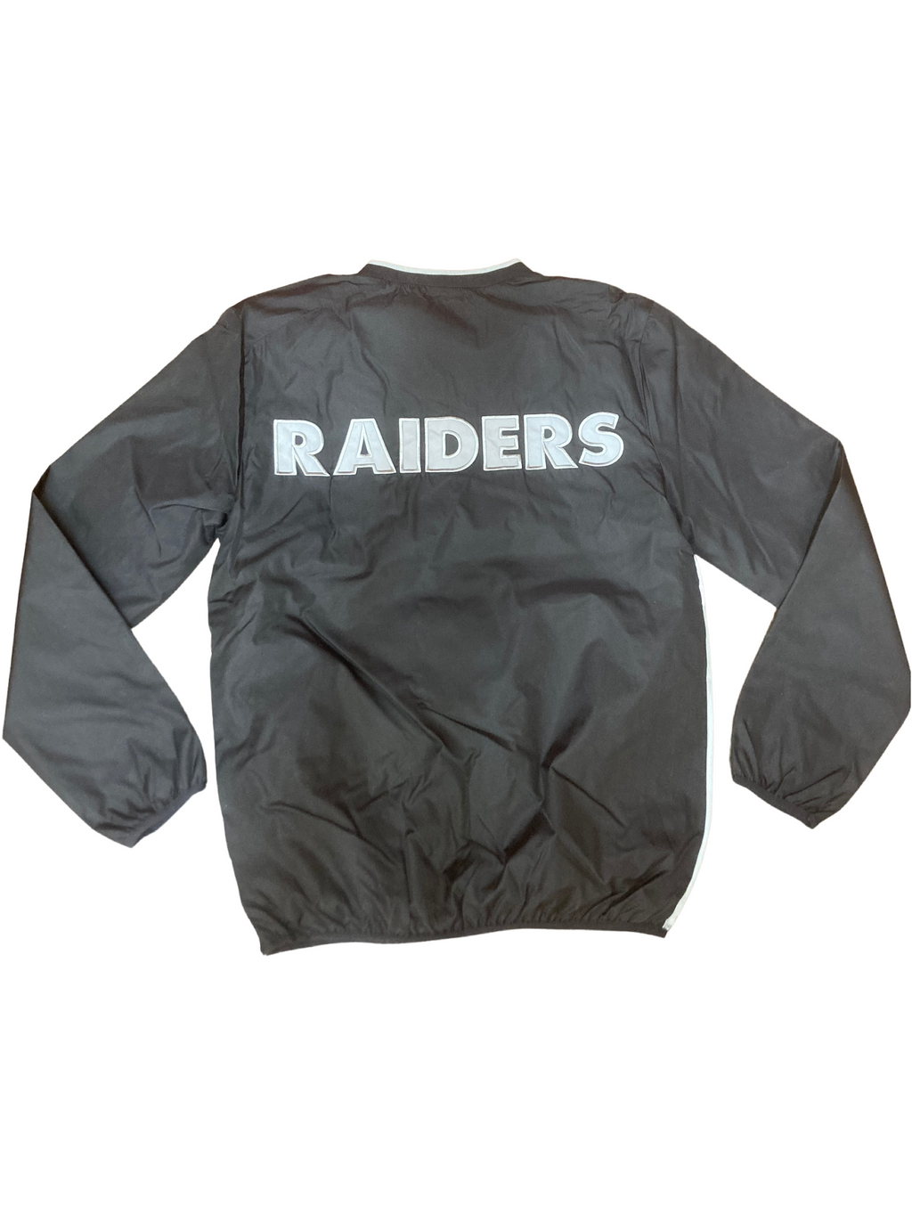 Las Vegas Raiders G-III Home Team V-Neck Pullover - Grey/Black/White product image 2, provided for visual reference and