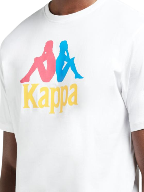 Kappa Men AUTHENTIC ESTESSI T-SHIRT - WHITE product image 2, provided for visual reference and product detail review