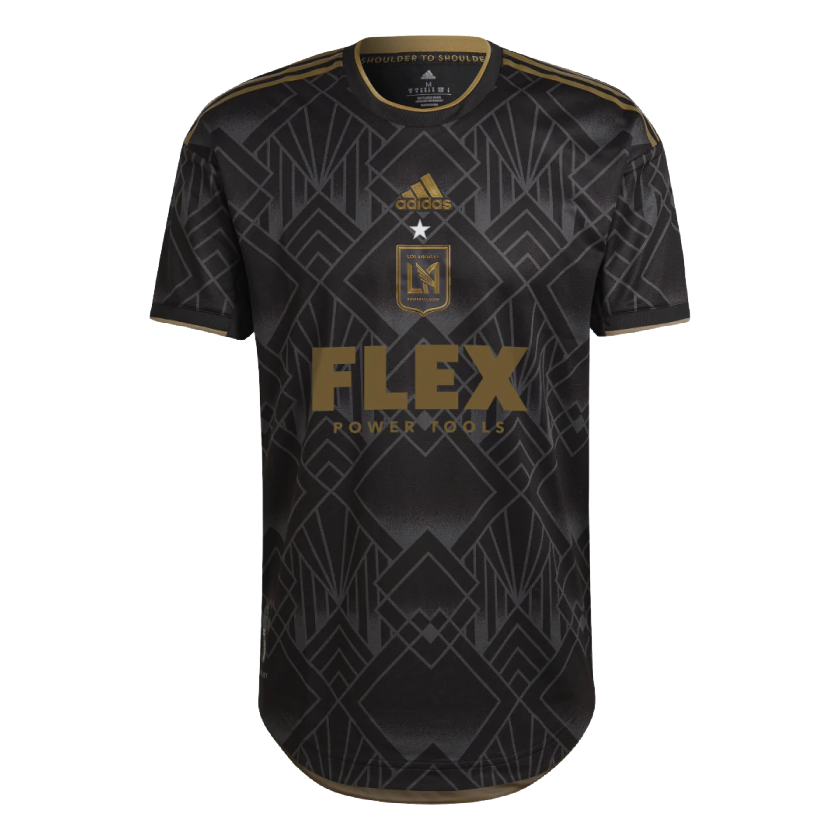 Adidas Los Angeles FC Authentic Home Jerseyfc 23/24 product image 1, provided for visual reference and product detail review