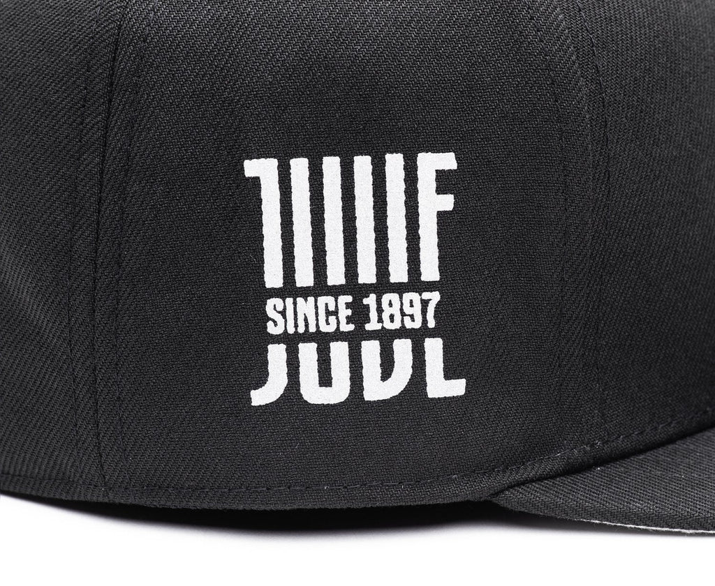 FI COLLECTIONS JUVENTUS DRIBBLING Snapback HAT-BLACK/WHITE product image 6, provided for visual reference and product detail