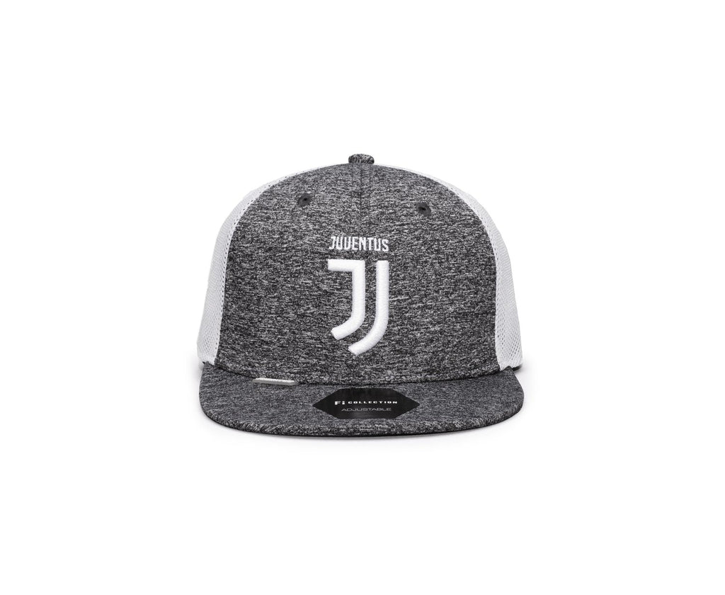 FI COLLECTIONS JUVENTUS DRIBBLING Snapback HAT-GREY/WHITE product image 1, provided for visual reference and product detail