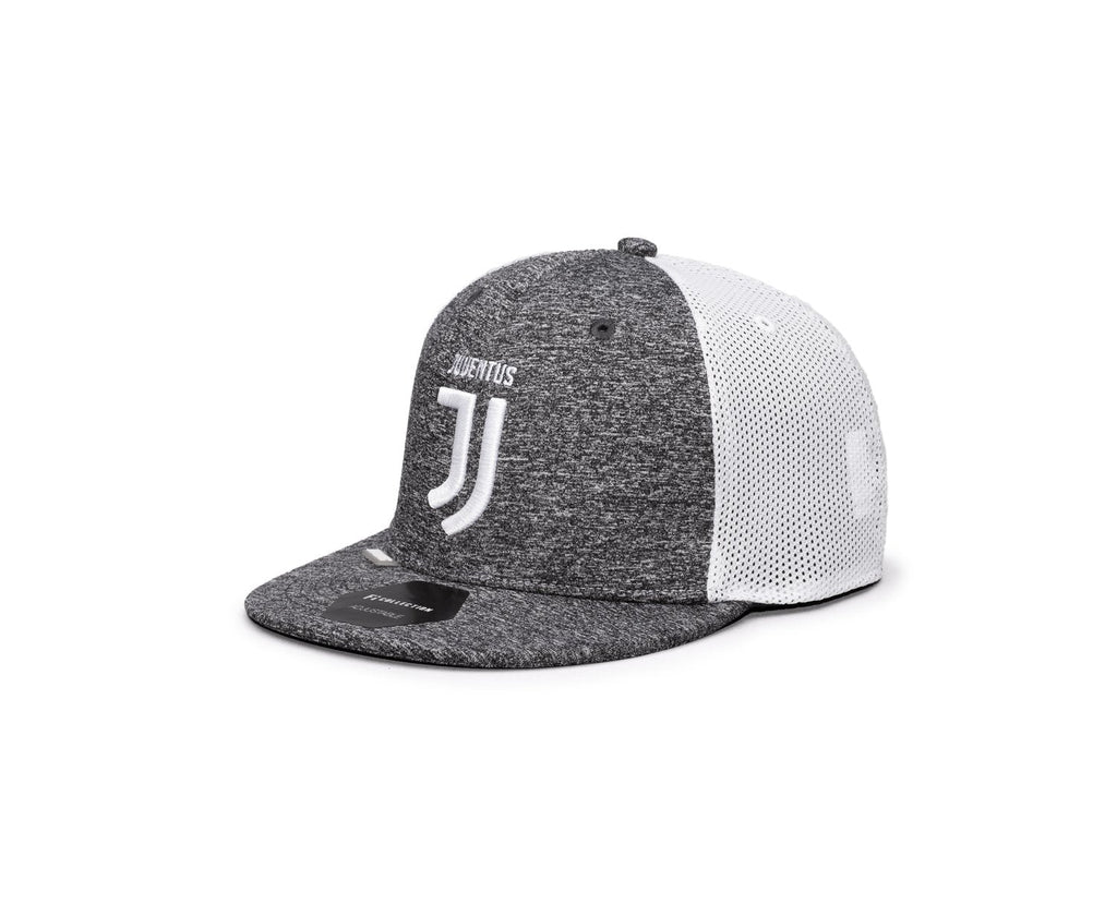 FI COLLECTIONS JUVENTUS DRIBBLING Snapback HAT-GREY/WHITE product image 2, provided for visual reference and product detail