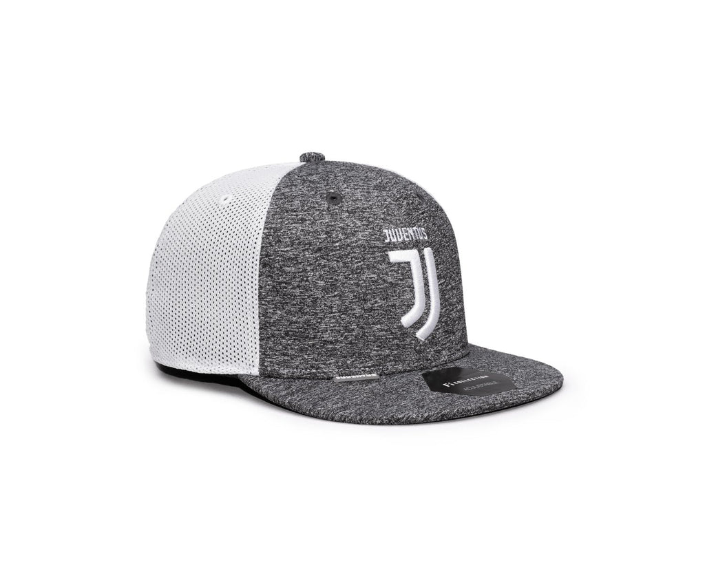 FI COLLECTIONS JUVENTUS DRIBBLING Snapback HAT-GREY/WHITE product image 3, provided for visual reference and product detail