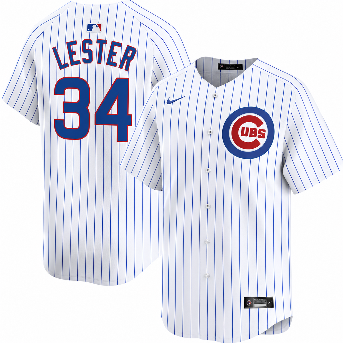 Jon Lester Chicago Cubs Nike Men Replica Home Jersey product image 1, provided for visual reference and product detail review