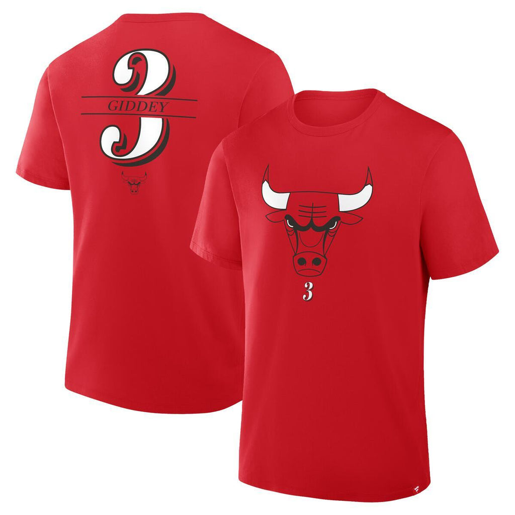 Josh Giddy Chicago Bulls Red Player T-Shirt product image 1, provided for visual reference and product detail review