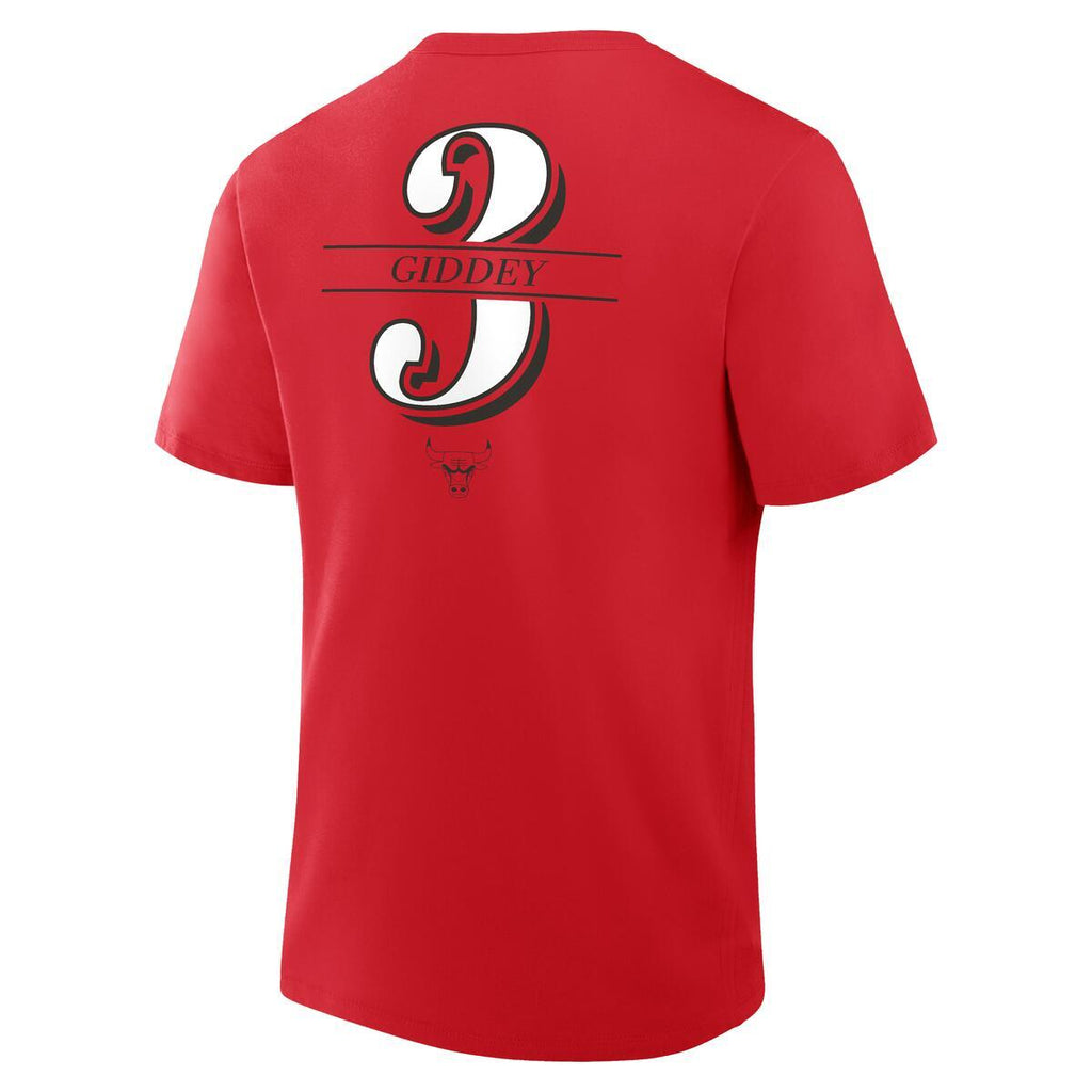 Josh Giddy Chicago Bulls Red Player T-Shirt product image 2, provided for visual reference and product detail review