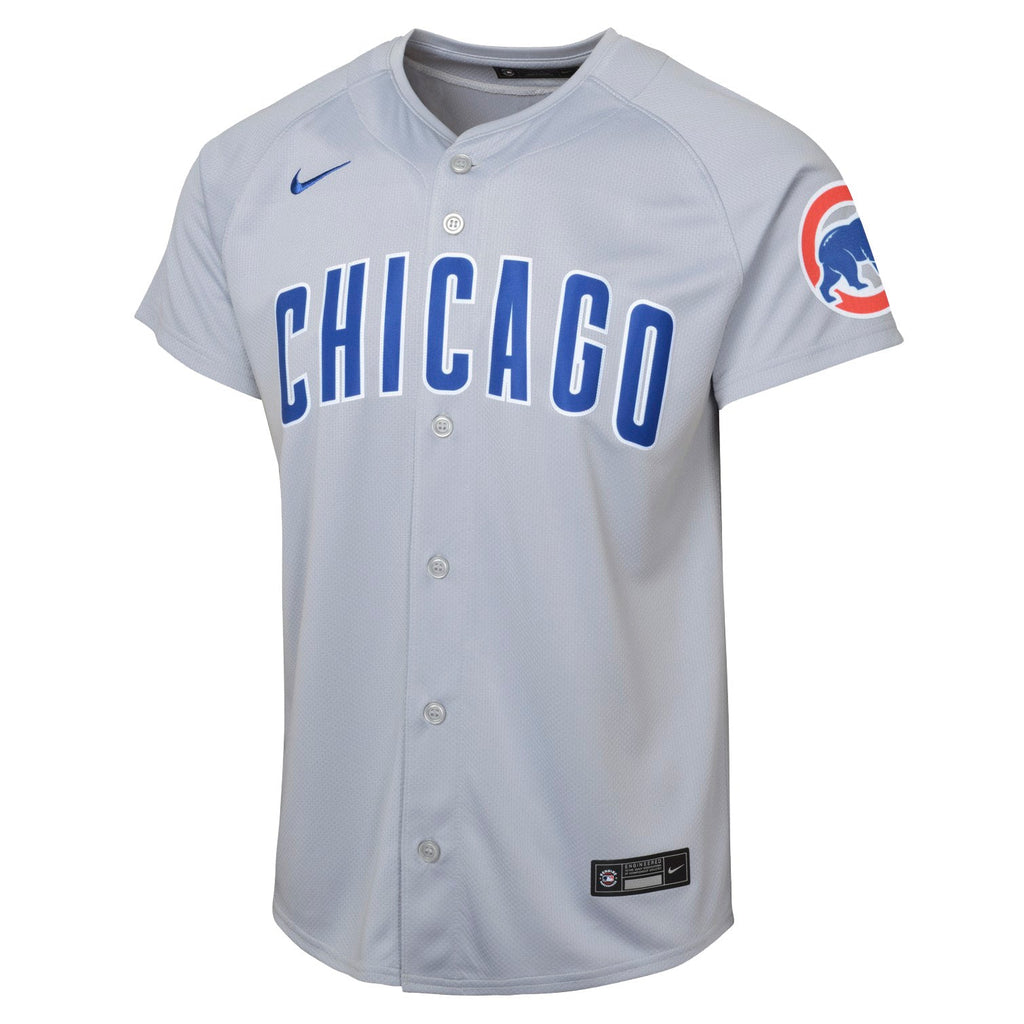 Justin Steele Chicago Cubs Nike Youth Road Grey Limited Jersey product image 3, provided for visual reference and product