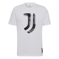 Adidas Juventus Casual T-Shirt-White/Black product image 1, provided for visual reference and product detail review