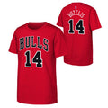 Youth Matas Buzelis Chicago Bulls Red Player T-Shirt product image 1, provided for visual reference and product detail review