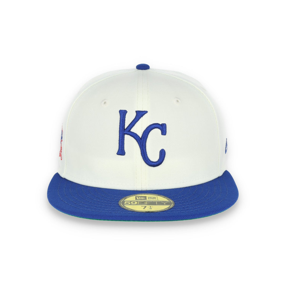 New Era Kansas City Royals 1985 World Series Patch 59FIFTY Fitted Ivory Hat product image 3, provided for visual reference