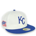 New Era Kansas City Royals 1985 World Series Patch 59FIFTY Fitted Ivory Hat product image 1, provided for visual reference
