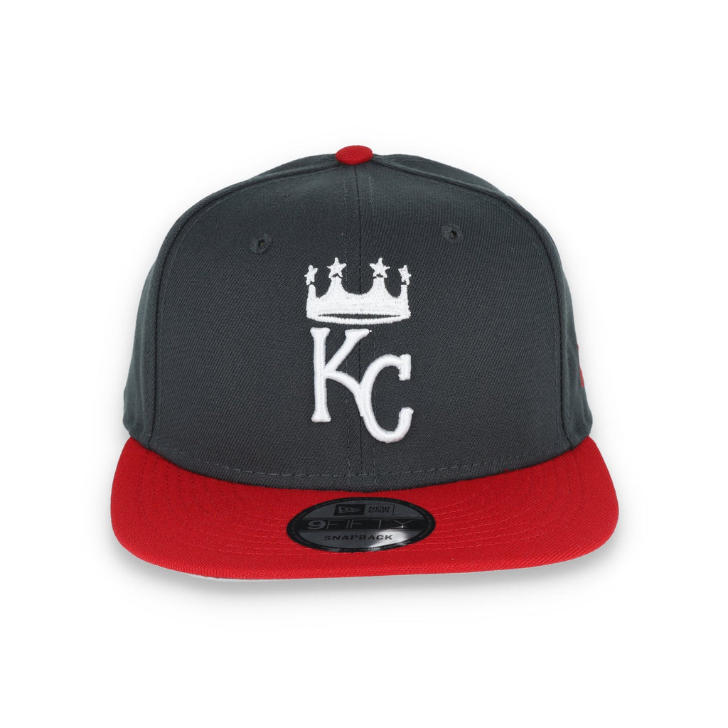 New Era Kansas Royals 2-Tone Color Pack 9Fifty Snapback Hat- Grey/Scarlet product image 2, provided for visual reference and
