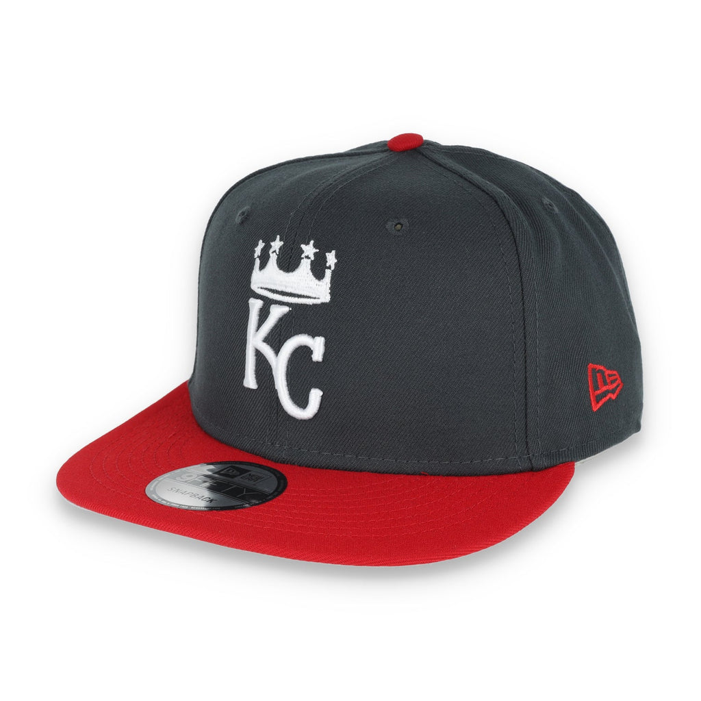 New Era Kansas Royals 2-Tone Color Pack 9Fifty Snapback Hat- Grey/Scarlet product image 3, provided for visual reference and