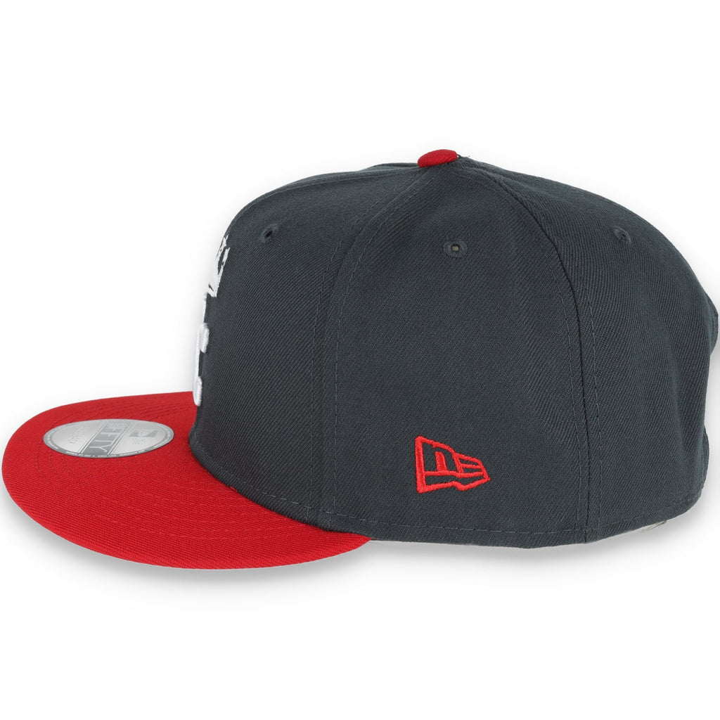 New Era Kansas Royals 2-Tone Color Pack 9Fifty Snapback Hat- Grey/Scarlet product image 4, provided for visual reference and