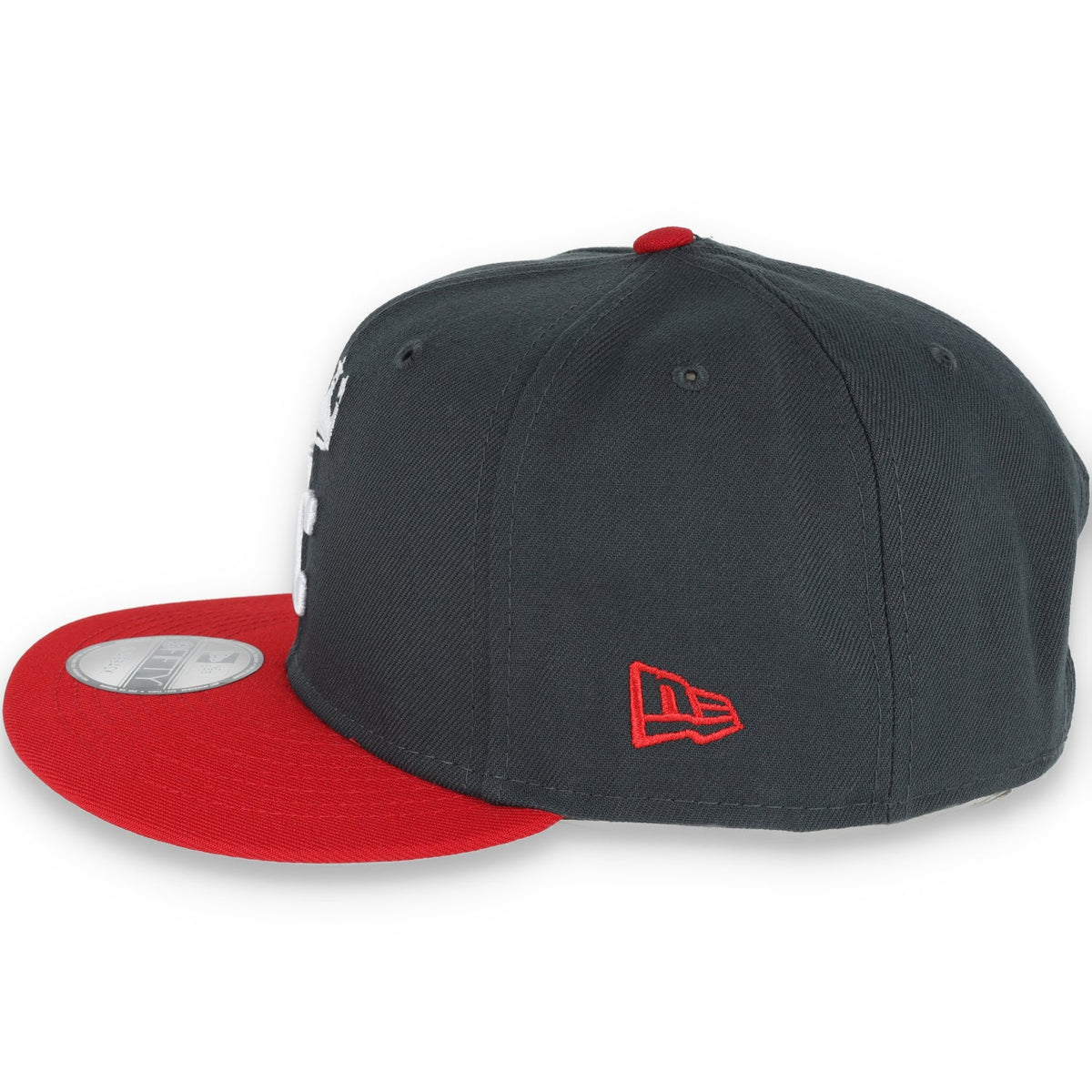 New Era Kansas Royals 2-Tone Color Pack 9Fifty Snapback Hat- Grey/Scarlet product image 4, provided for visual reference and