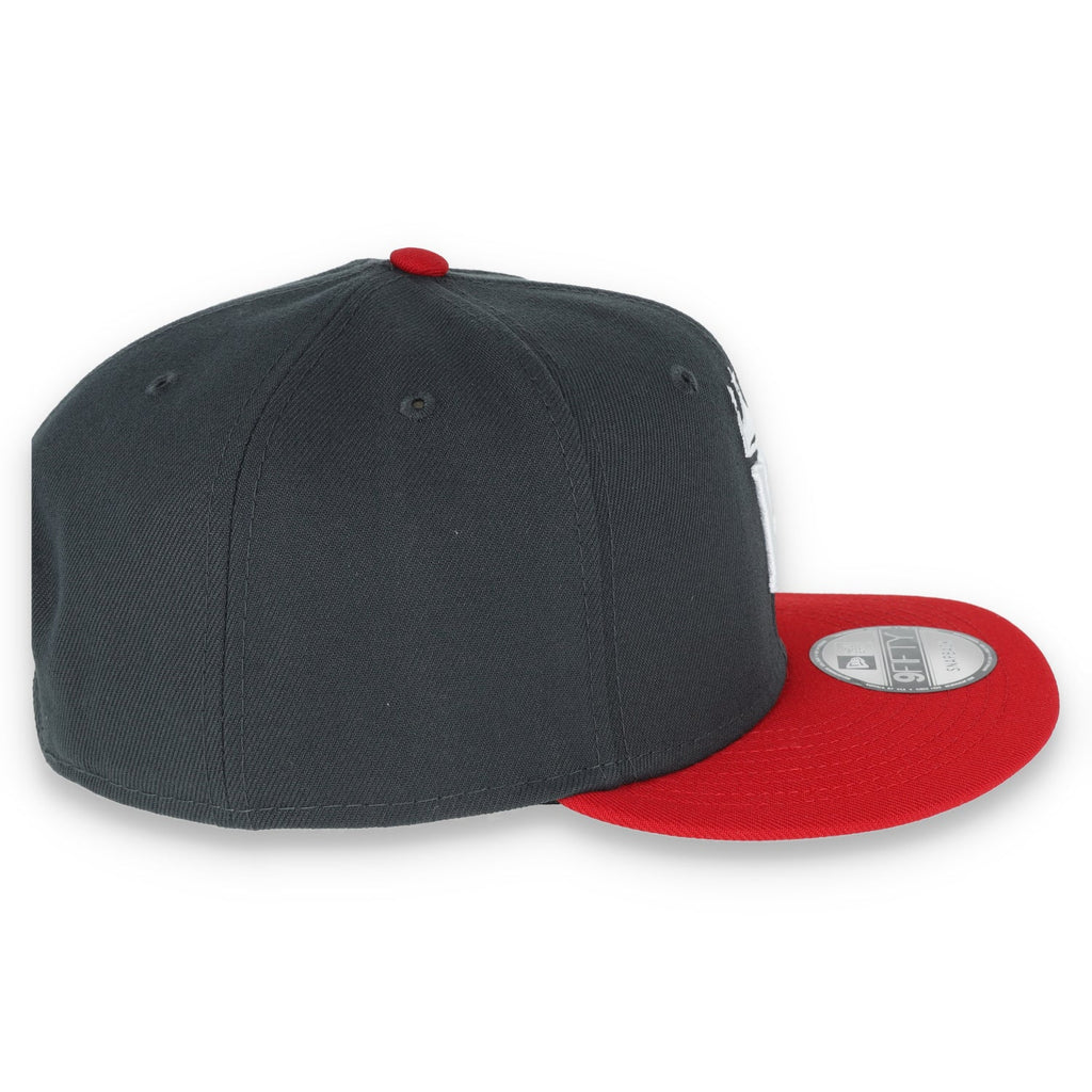 New Era Kansas Royals 2-Tone Color Pack 9Fifty Snapback Hat- Grey/Scarlet product image 6, provided for visual reference and