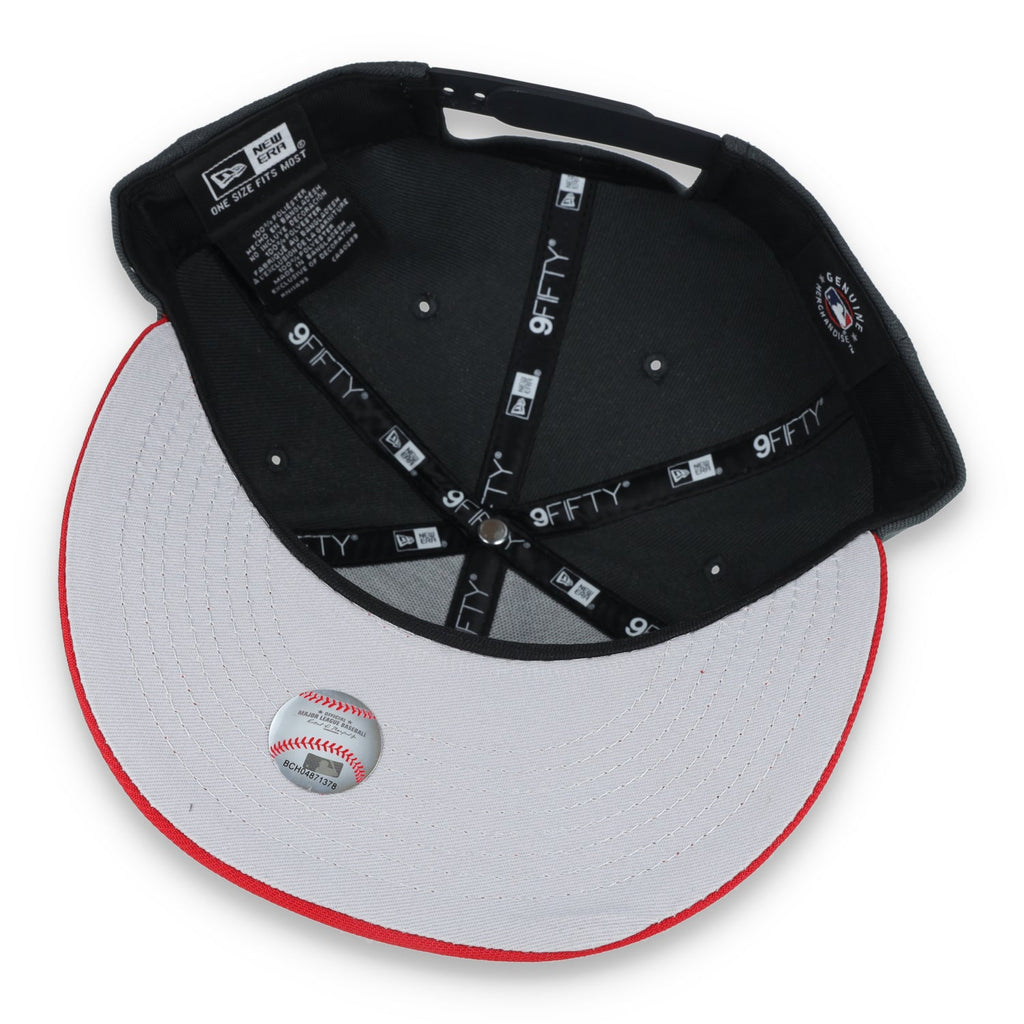 New Era Kansas Royals 2-Tone Color Pack 9Fifty Snapback Hat- Grey/Scarlet product image 7, provided for visual reference and