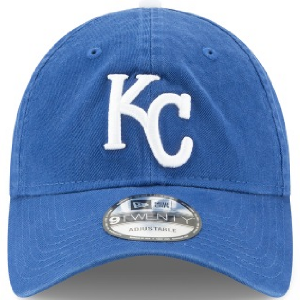 Kansas City Royals New Era Core Classic 9TWENTY Adjustable Hat-Blue product image 2, provided for visual reference and